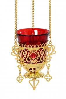 Candela cu lant Sofrino cu decoratii (aurita)